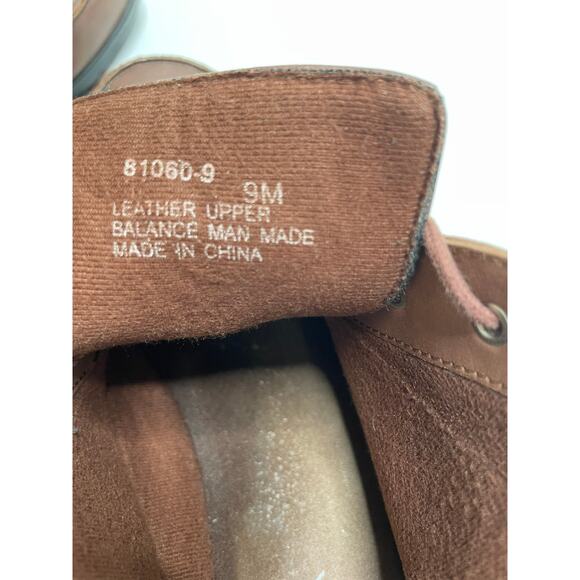 Life Stride Ankle Boots Brown Soft Leather Lace Up Round Toe Casual Women's 9M - Picture 9 of 11